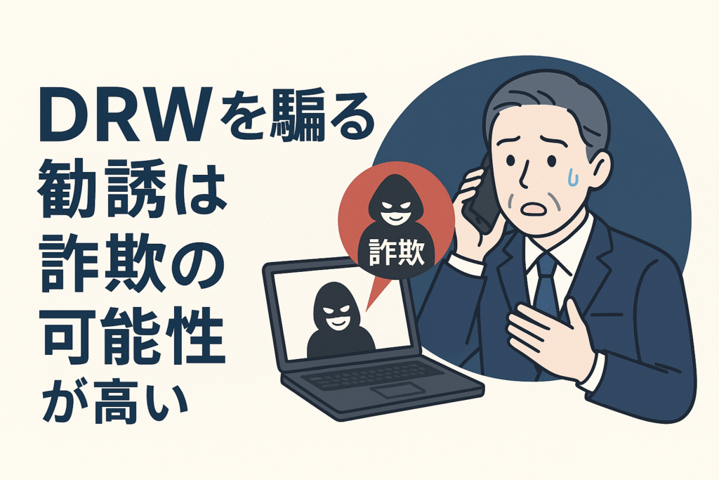 DRWを騙る勧誘は詐欺の可能性が高い
