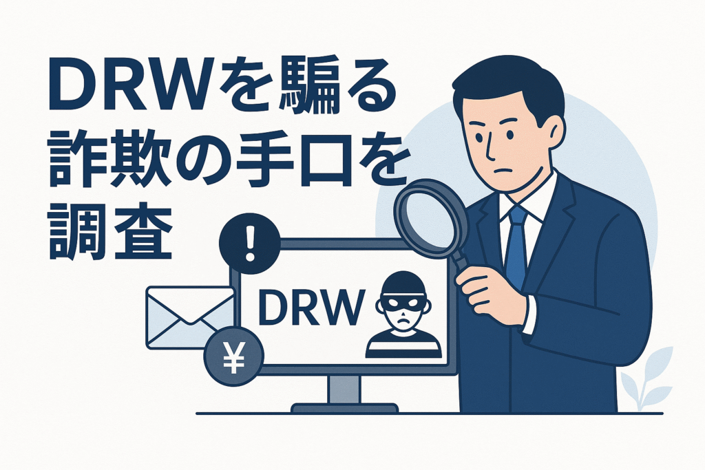 DRWを騙る詐欺の手口を調査