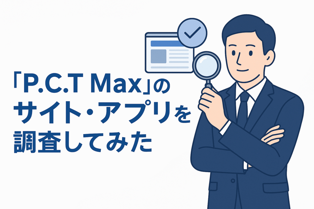 P.C.T Maxのサイト・アプリを調査してみた