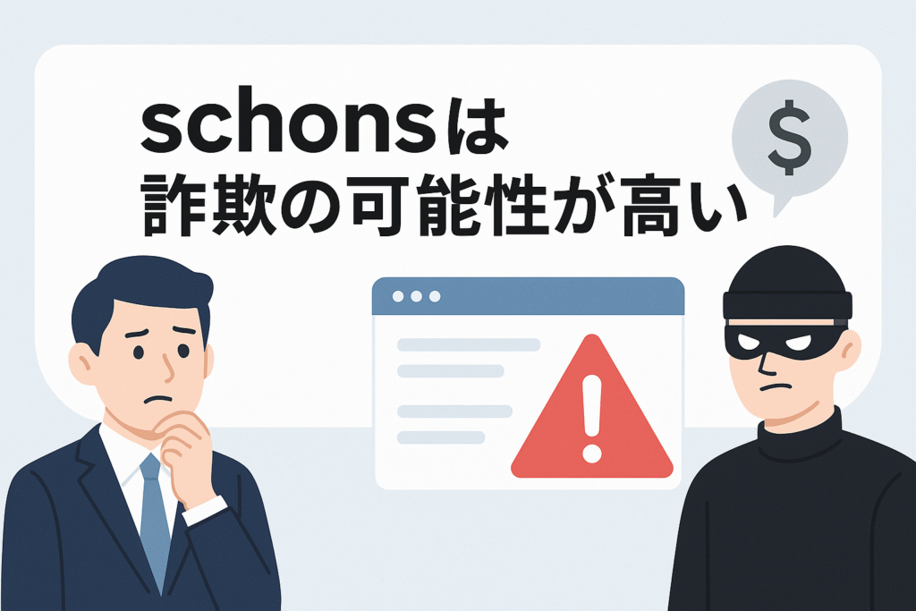 schonsは詐欺の可能性が高い