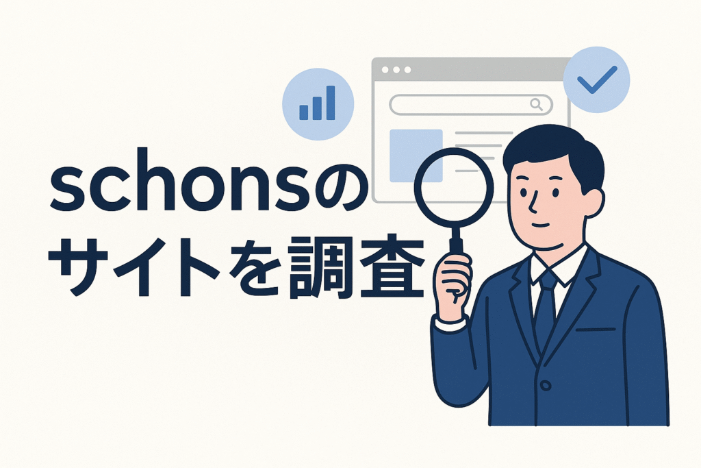 schonsのサイトを調査