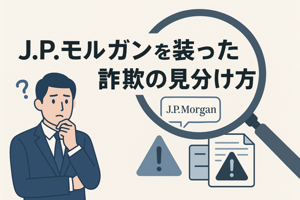 J.P.モルガンを装った詐欺の見分け方