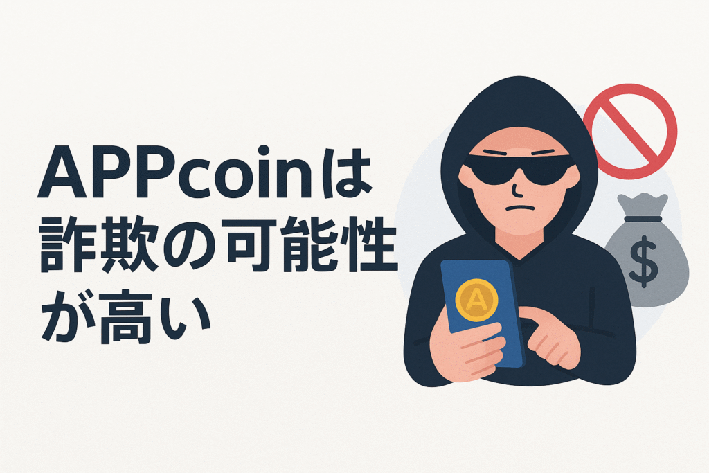 APPcoinは詐欺の可能性が高い