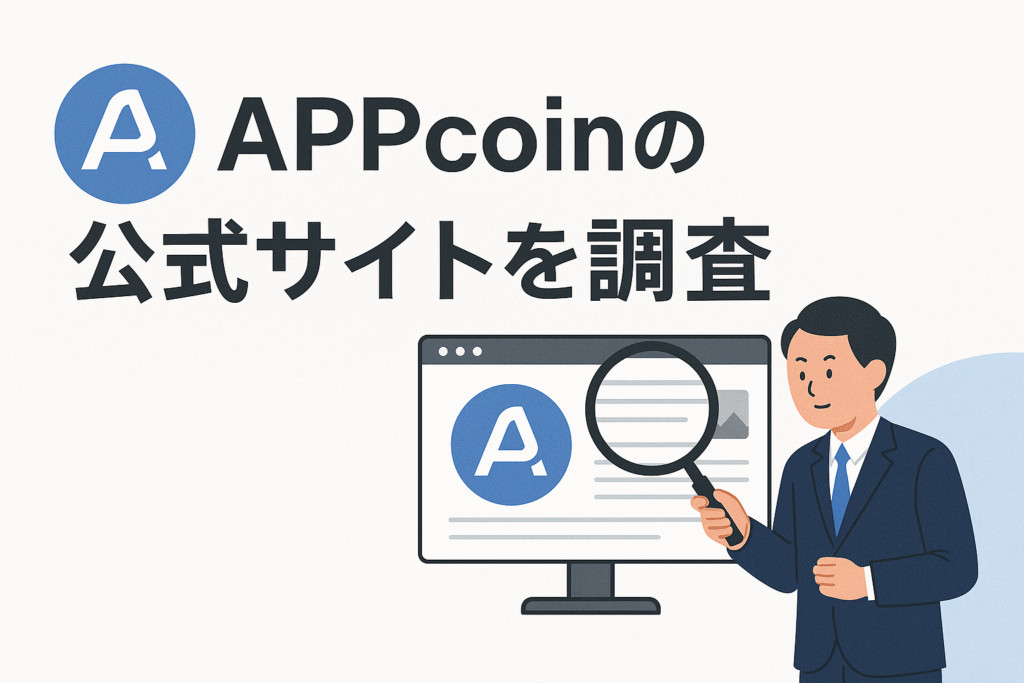 APPcoinの公式サイトを調査