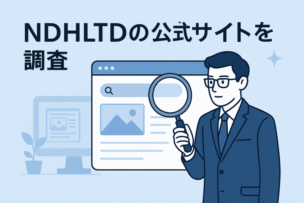 NDHLTDの公式サイトを調査