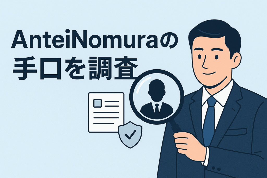 AnteiNomuraの手口を調査