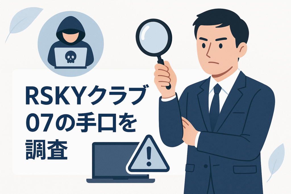 RSKYクラブ07の手口を調査