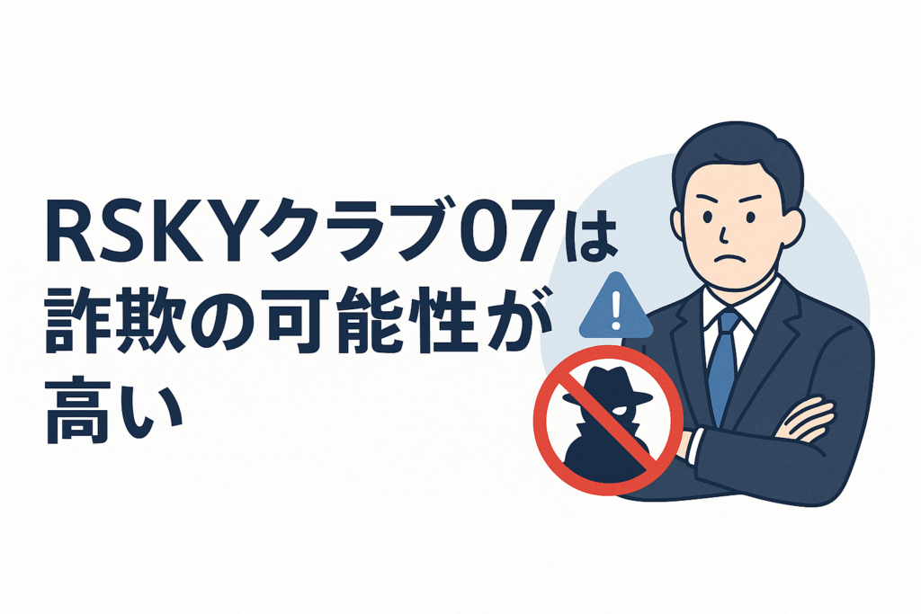 RSKYクラブ07は詐欺の可能性が高い