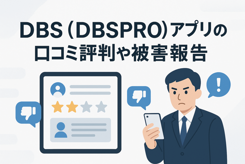 DBS (DBSPRO) アプリの口コミ評判や被害報告