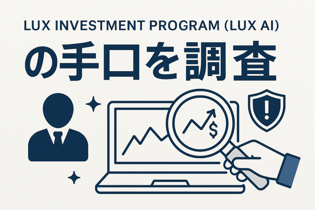 LUX INVESTMENT PROGRAM(LUX AI)の手口を調査