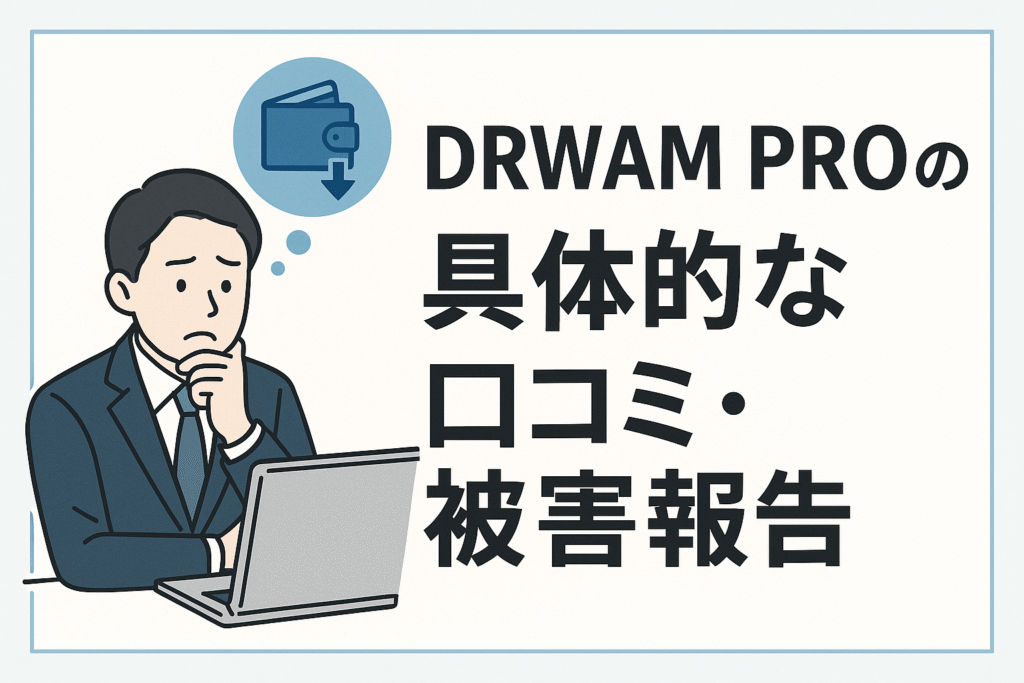 DRWAM PROの具体的な口コミ・被害報告