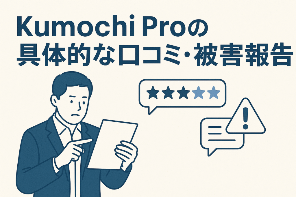 Kumochi Proの具体的な口コミ・被害報告