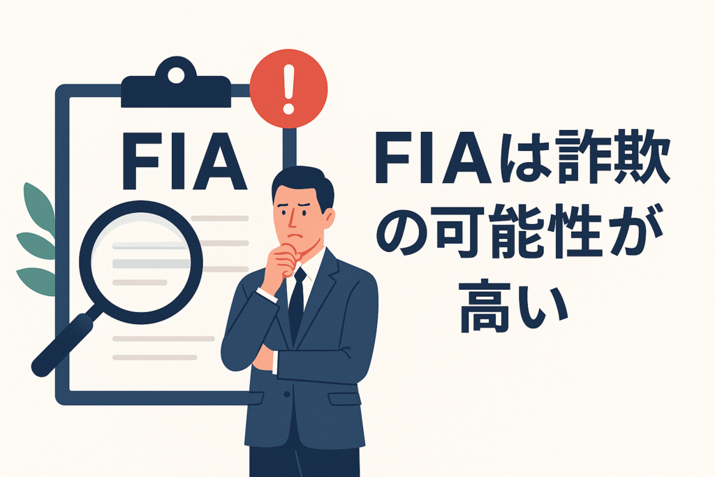 FIAは詐欺の可能性が高い