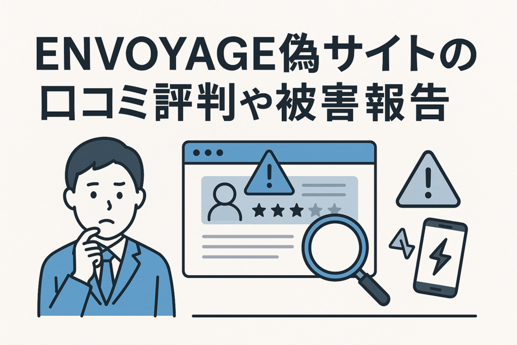 ENVOYAGE偽サイトの口コミ評判や被害報告