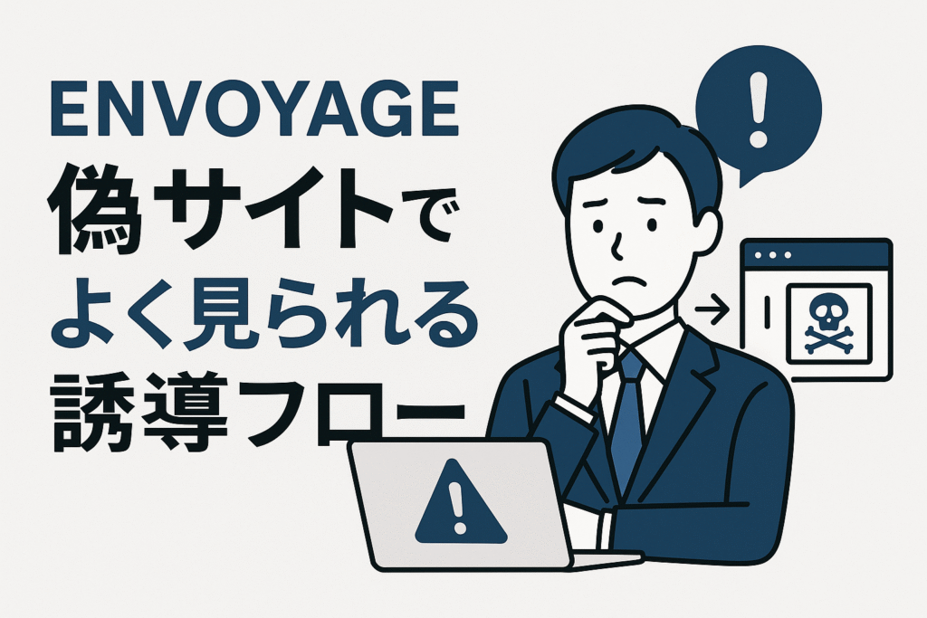 ENVOYAGE偽サイトでよく見られる誘導フロー