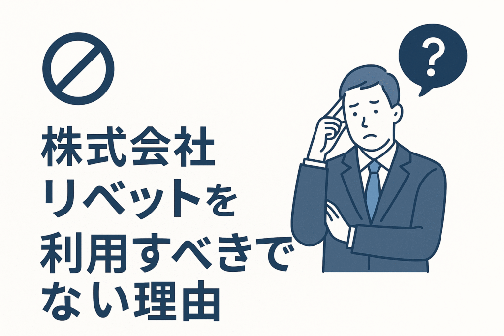株式会社リベットを利用すべきでない理由