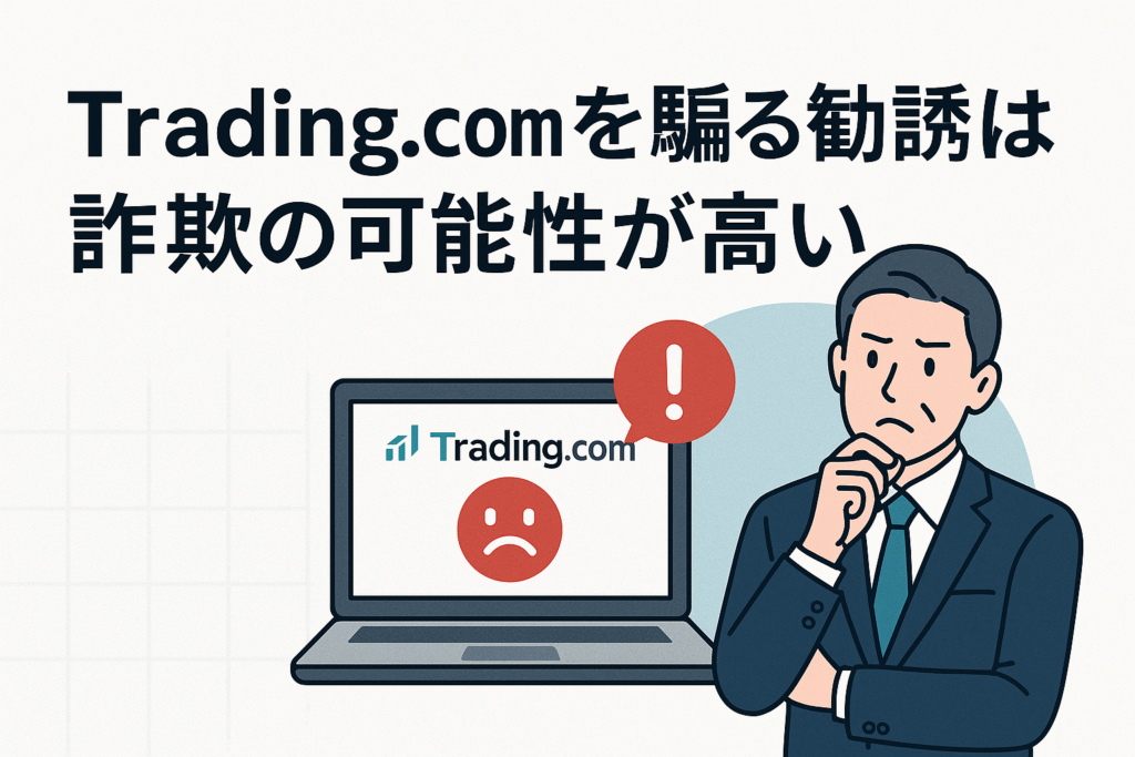 Trading.comを騙る勧誘は詐欺の可能性が高い
