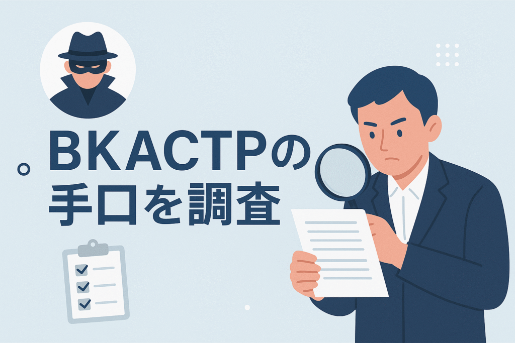 BKACTPの手口を調査