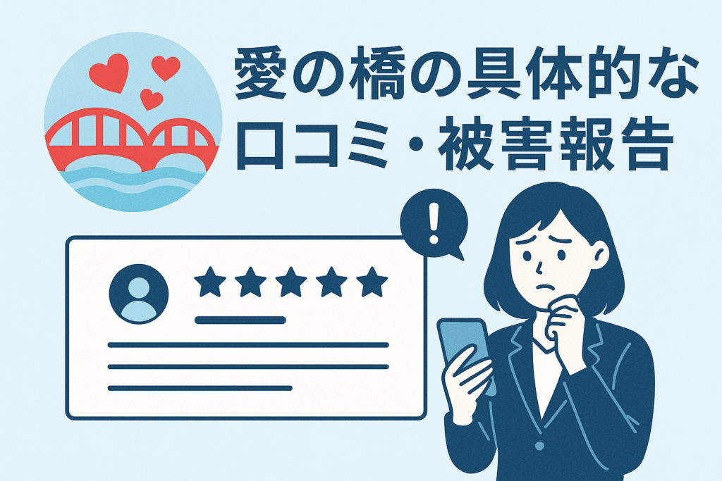 愛の橋の具体的な口コミ・被害報告