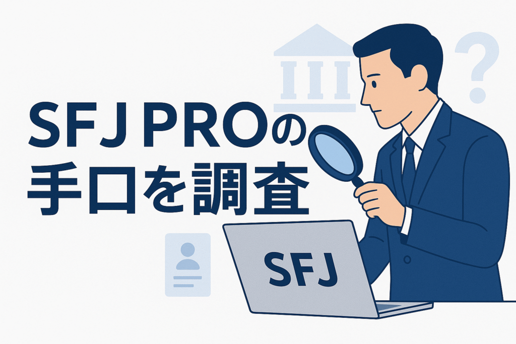 SFJ PROの手口を調査