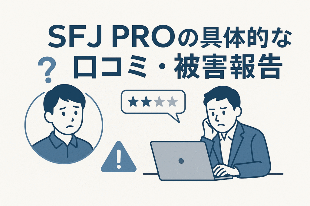 SFJ PROの具体的な口コミ・被害報告