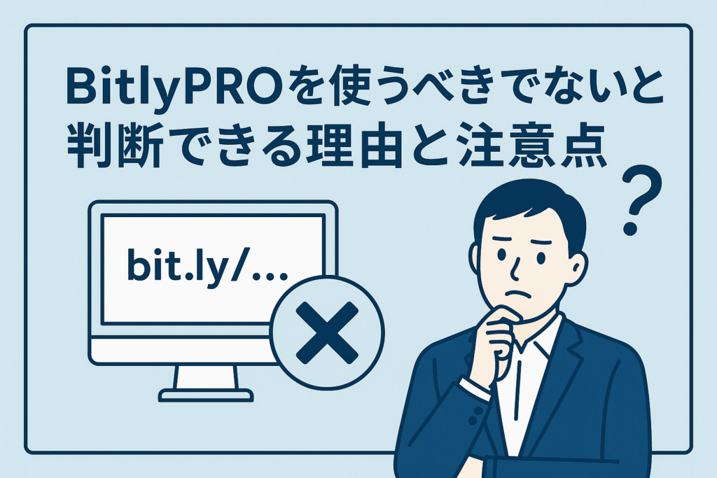 BitlyPROを使うべきでないと判断できる理由と注意点