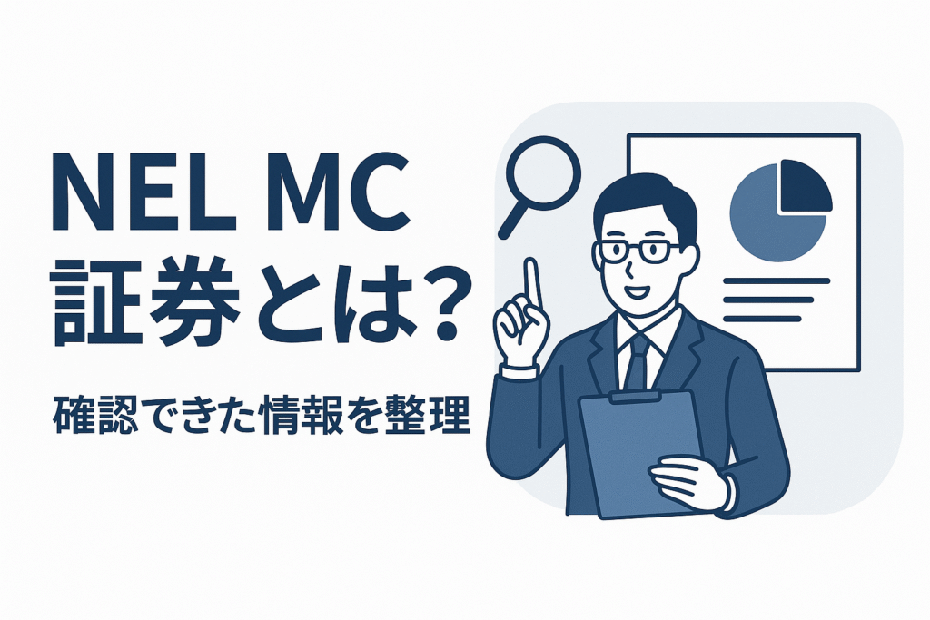 NEL MC証券とは?確認できた情報を整理