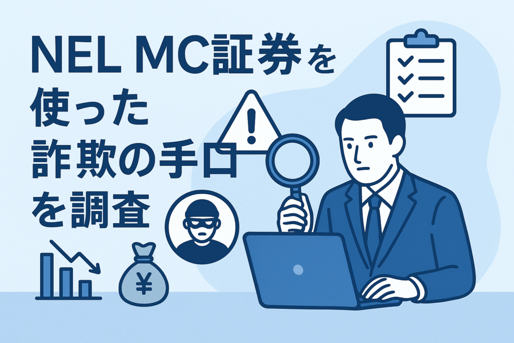 NEL MC証券を使った詐欺の手口を調査