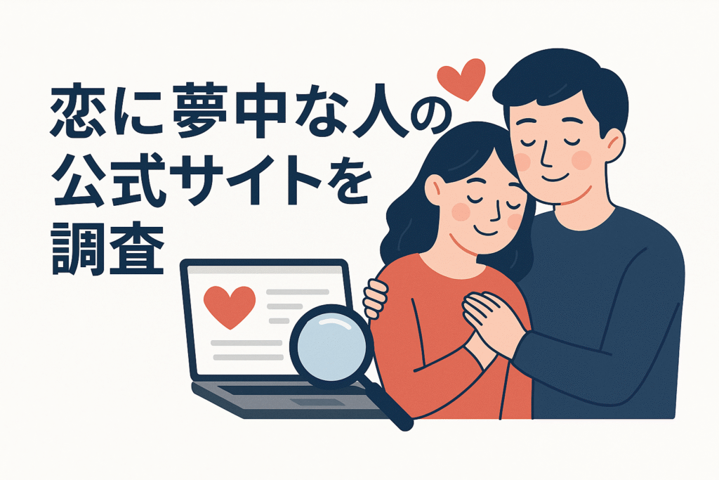 恋に夢中な人の公式サイトを調査