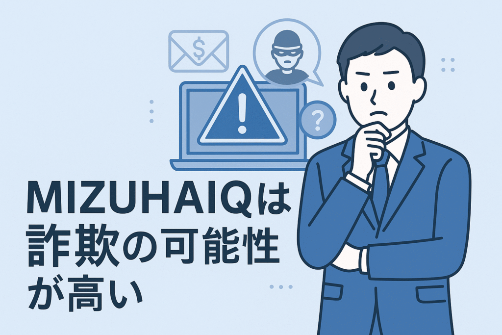 MIZUHAIQは詐欺の可能性が高い