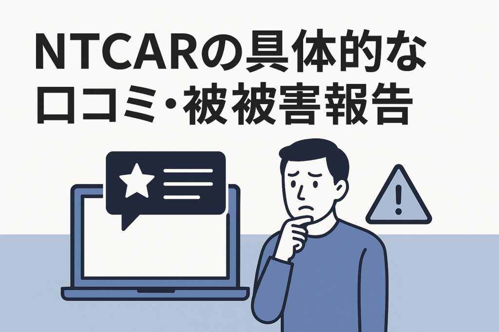 NTCARの具体的な口コミ・被害報告