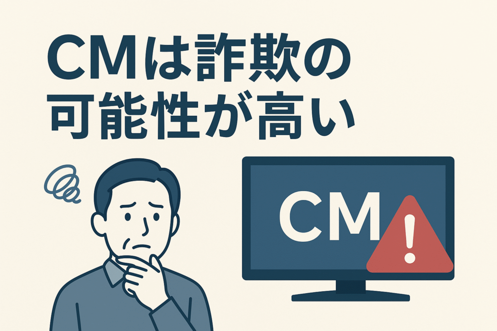 CMは詐欺の可能性が高い