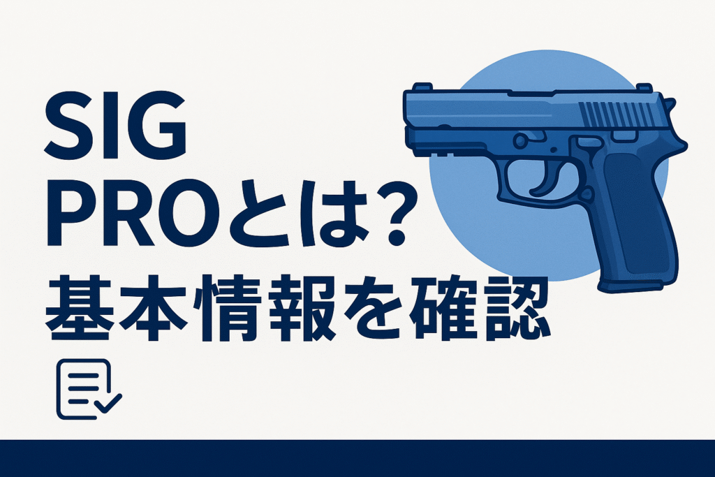 SIG PROとは?基本情報を確認