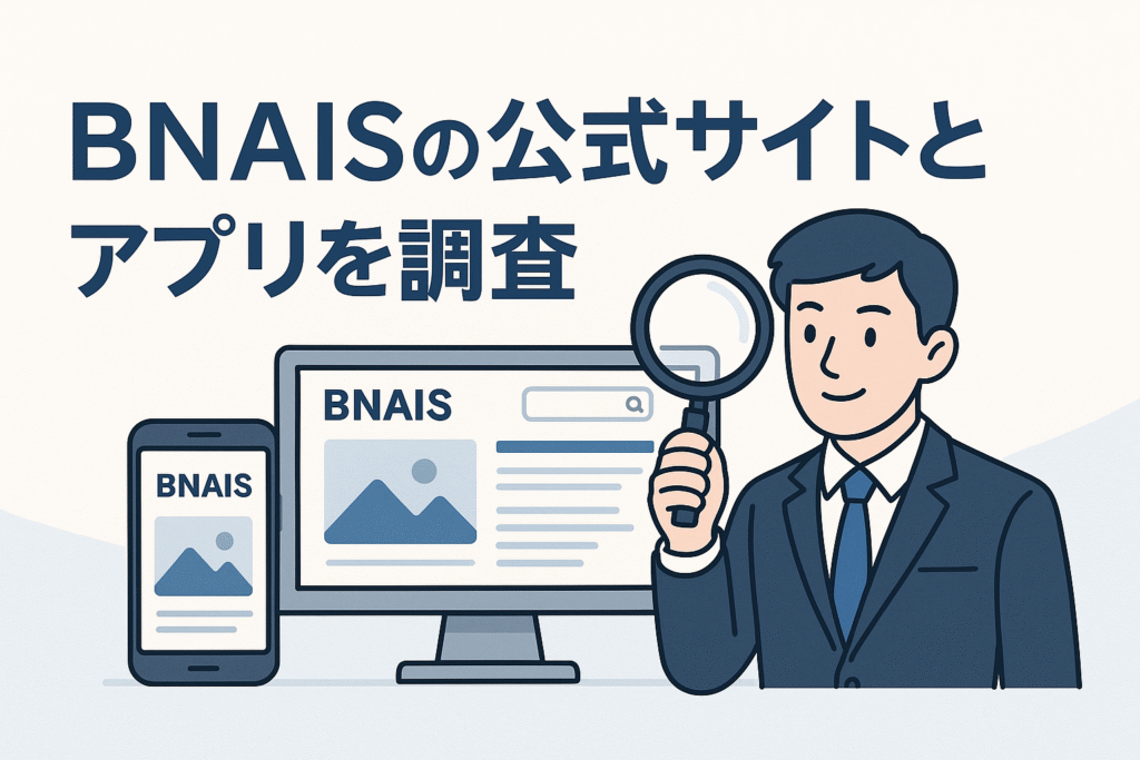 BNAISの公式サイトとアプリを調査