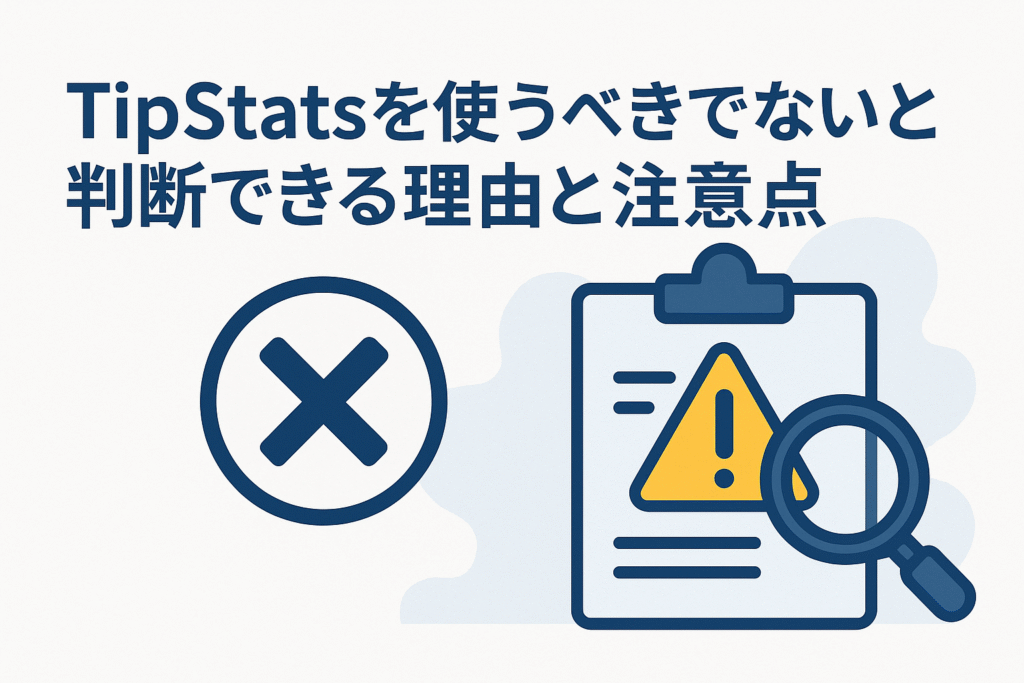 TipStatsを使うべきでないと判断できる理由と注意点