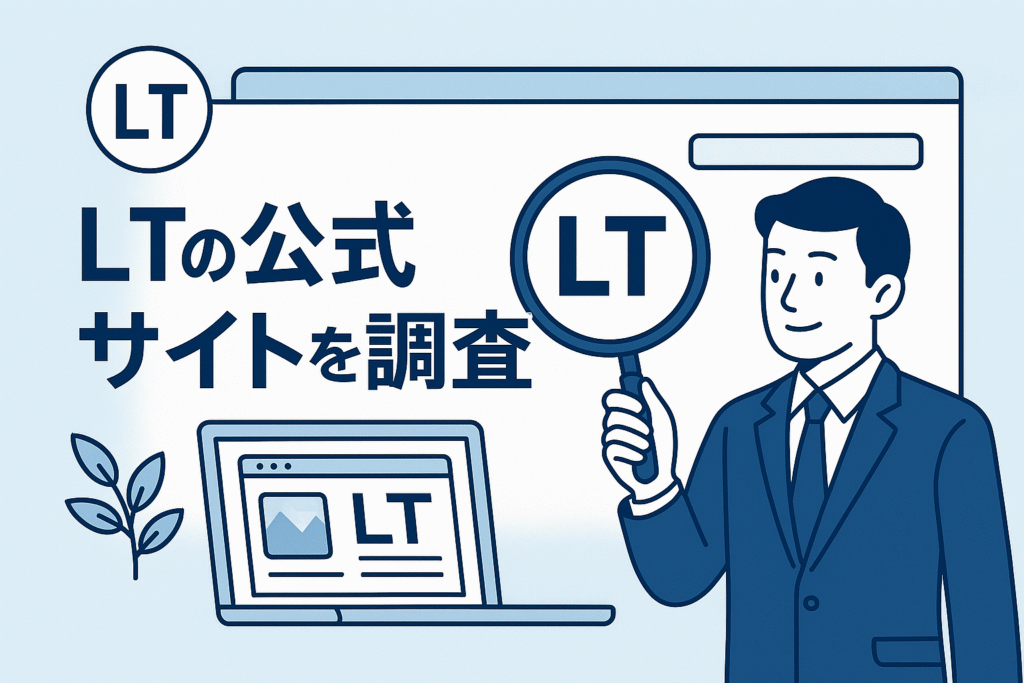 LTの公式サイトを調査