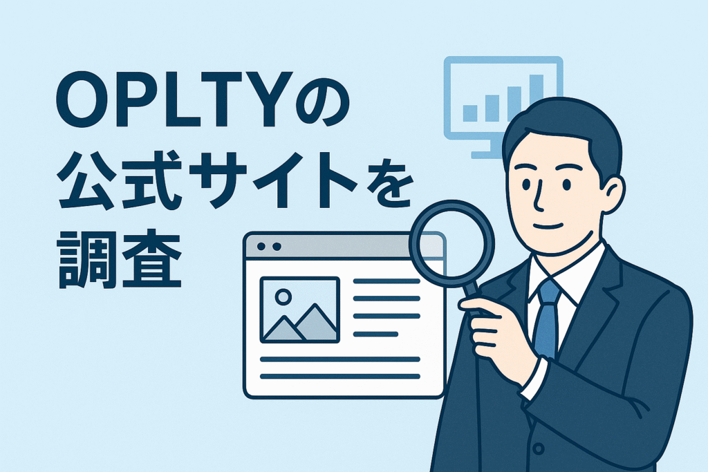 OPLTYの公式サイトを調査