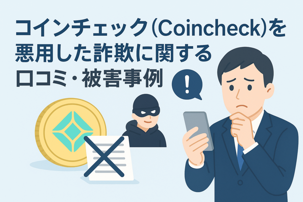 コインチェック（Coincheck）を悪用した詐欺に関する口コミ・被害事例