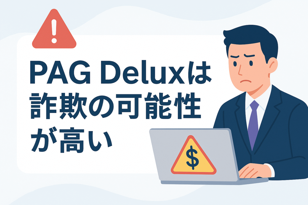 PAG Deluxは詐欺の可能性が高い