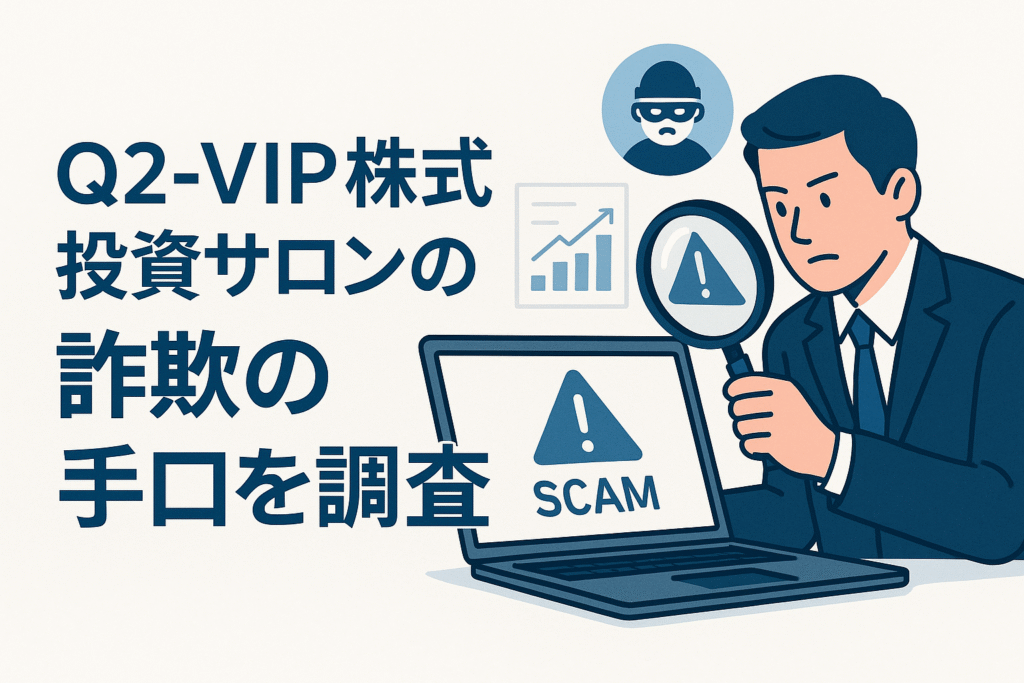 Q2-VIP株式投資サロンの詐欺の手口を調査