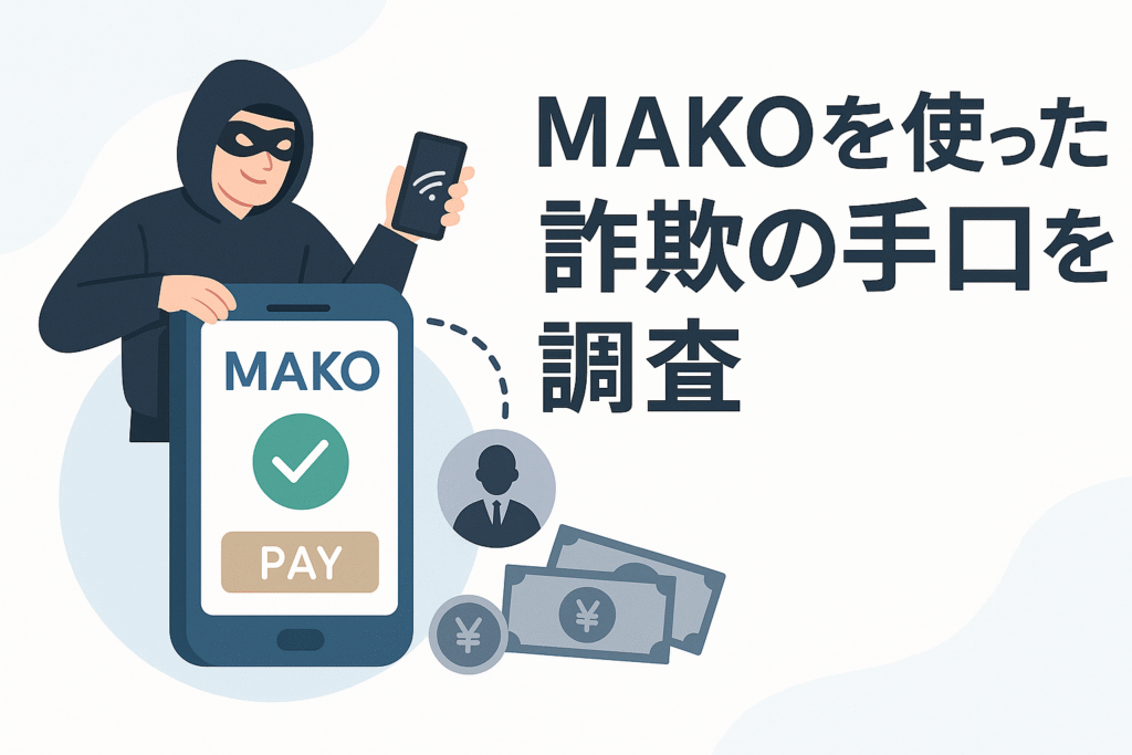 MAKOを使った詐欺の手口を調査