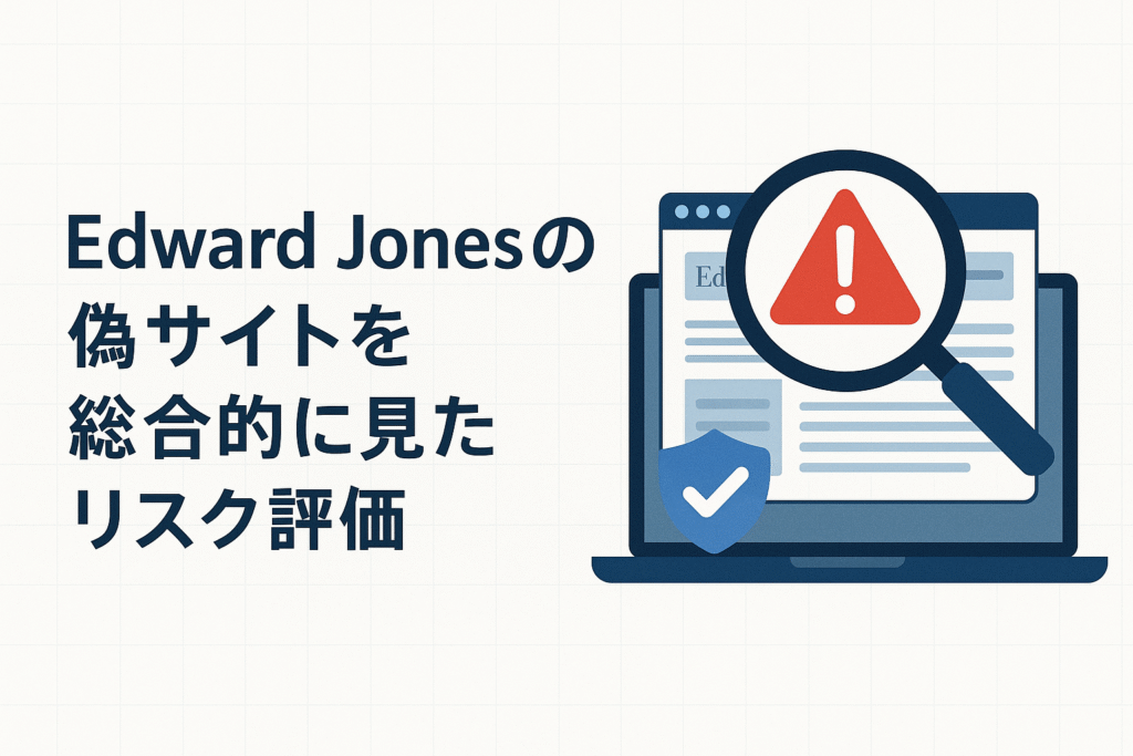 Edward Jonesの偽サイトを総合的に見たリスク評価