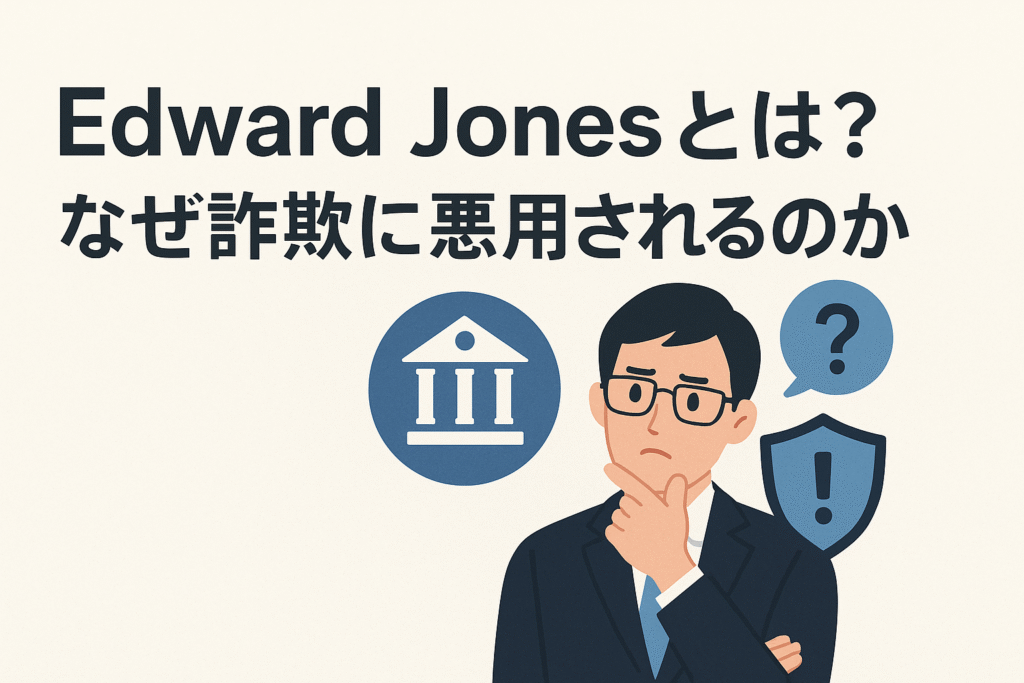 Edward Jonesとは？なぜ詐欺に悪用されるのか