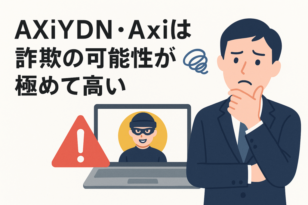 AXiYDN・Axiは詐欺の可能性が極めて高い