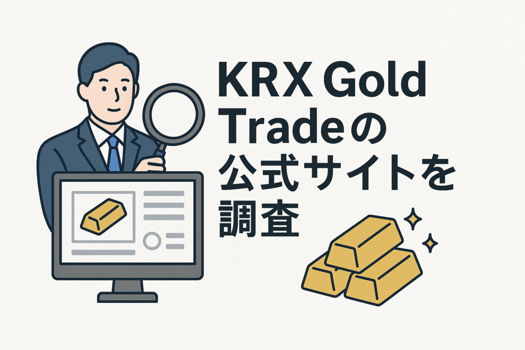 KRX Gold Tradeの公式サイトを調査
