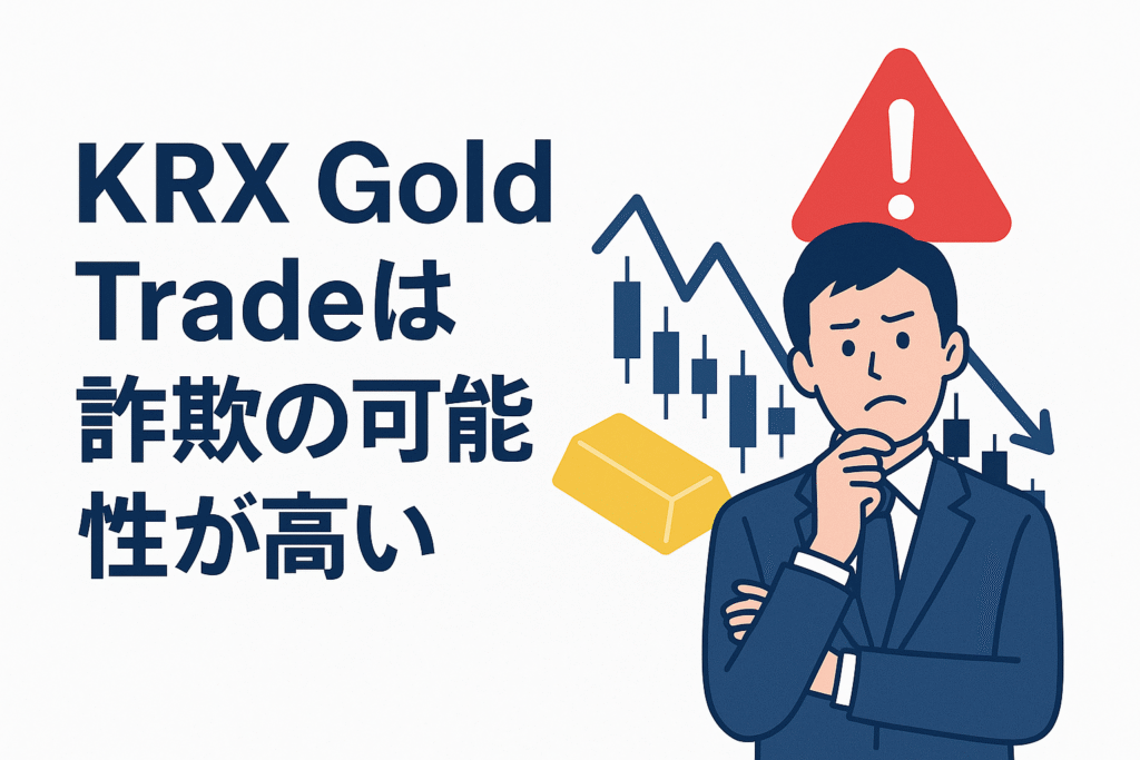 KRX Gold Tradeは詐欺の可能性が高い