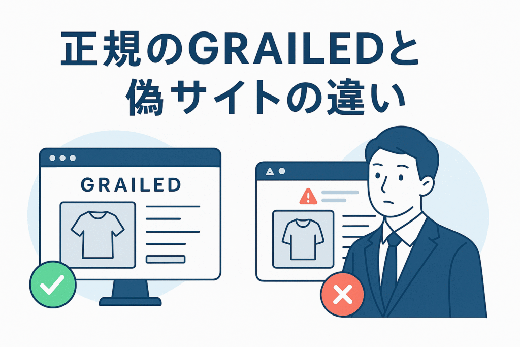 正規のGRAILEDと偽サイトの違い