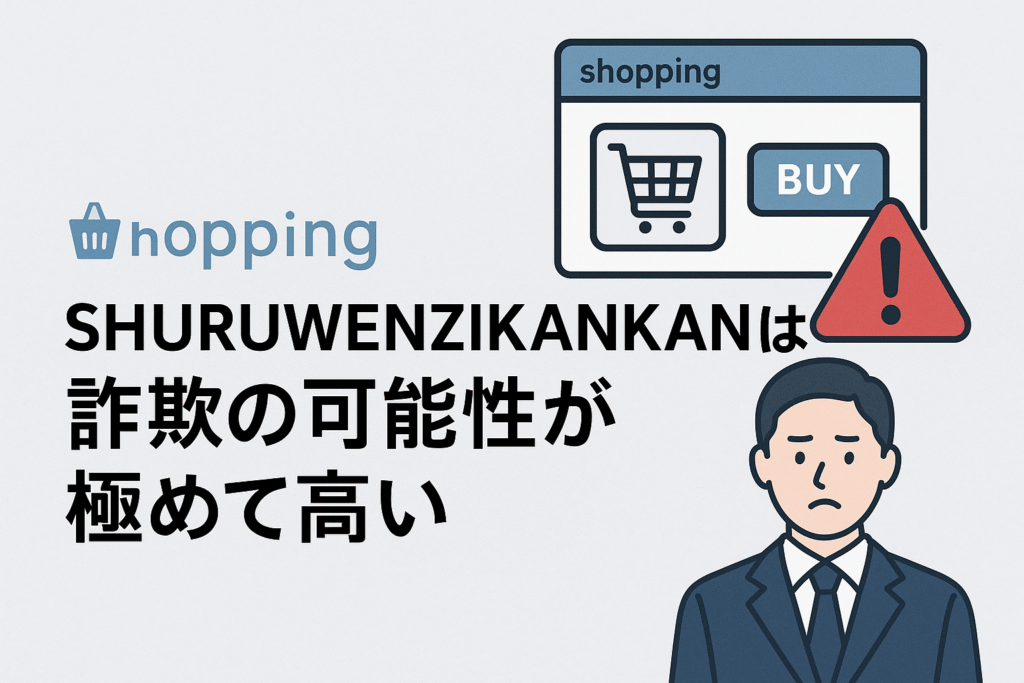 shopping SHURUWENZIKANKANは詐欺の可能性が極めて高い