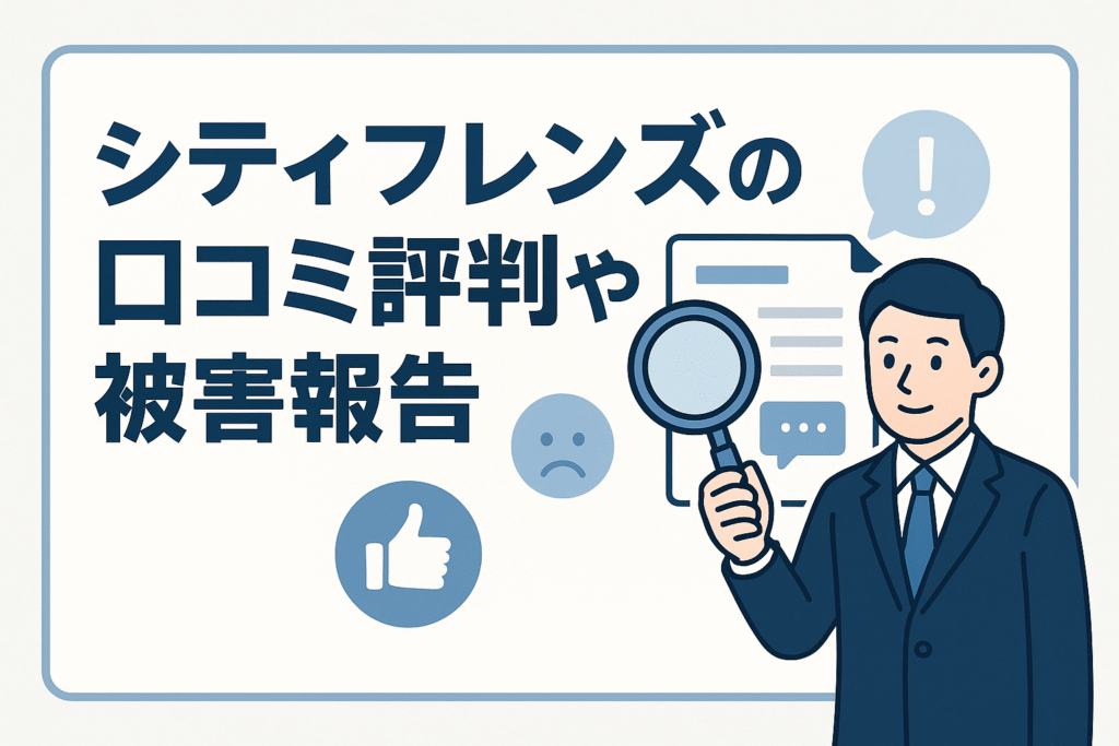 シティフレンズの口コミ評判や被害報告