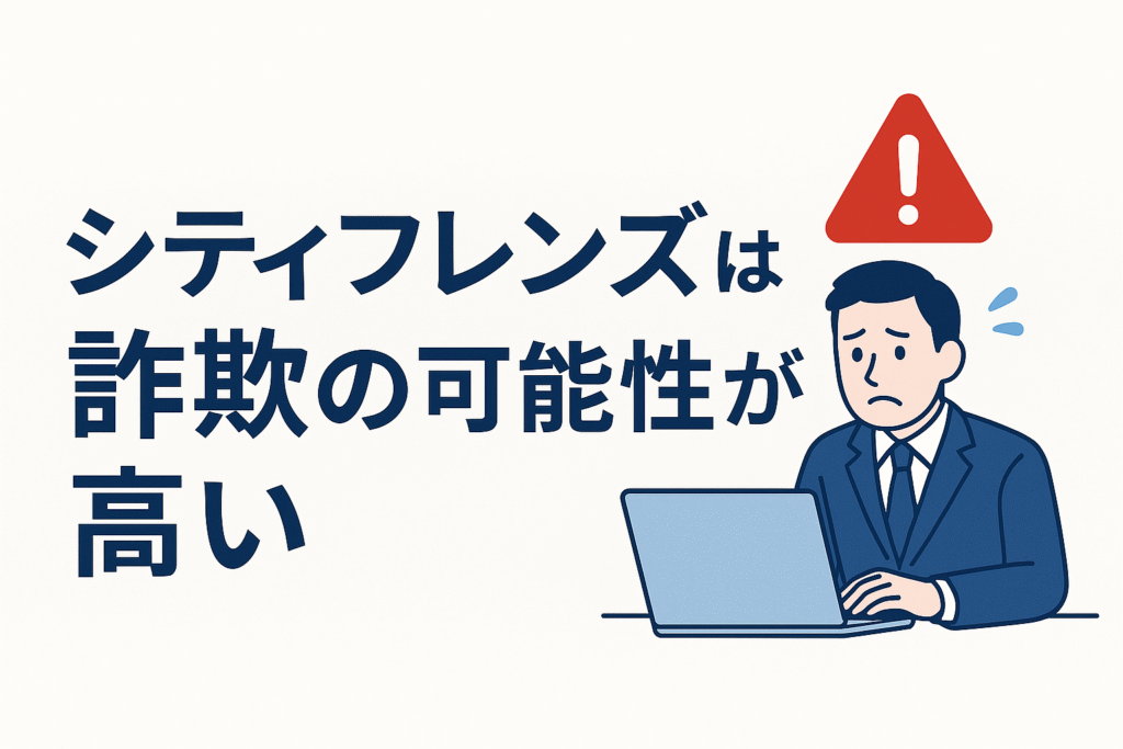 シティフレンズは詐欺の可能性が高い